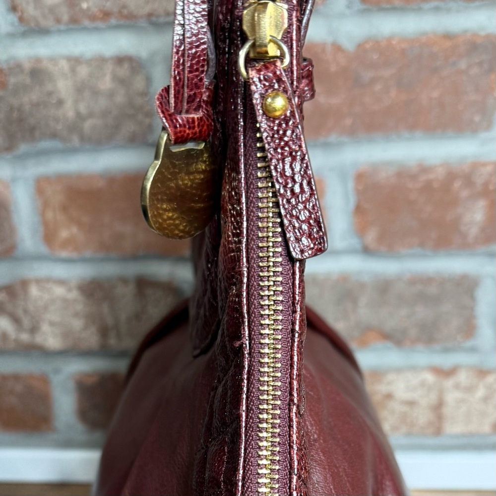 Brahmin Elisa Smooth & Quilted Leather Shoulder Bag Hobo - Picture 7 of 9